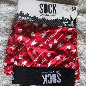 Sock it To Me I'm With Cupid Men's XXL Boxer Brief
